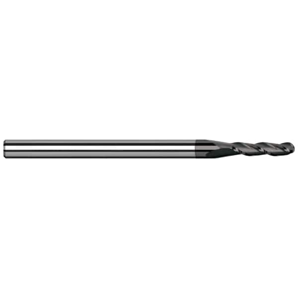 End Mill for Aluminum Alloys - Ball, 0.0310" (1/32), Length of Cut: 3/32"